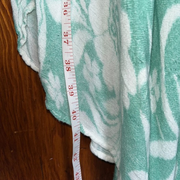 Island Beach Vintage Floral Maxi Asymmetrical Slip Dress Cover-Up Women's S/M - Picture 8 of 11